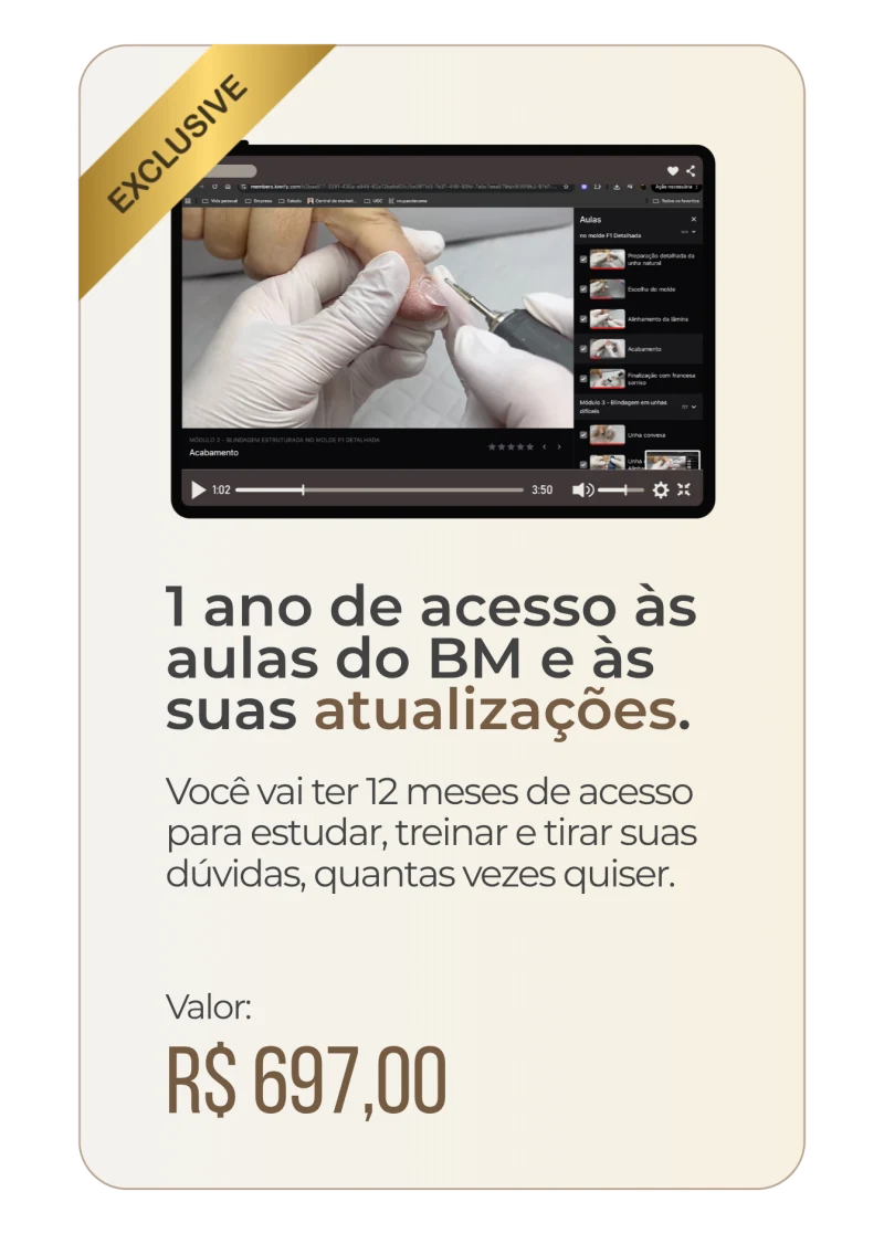 Um ano de acesso às aulas do BM e às suas atualizações